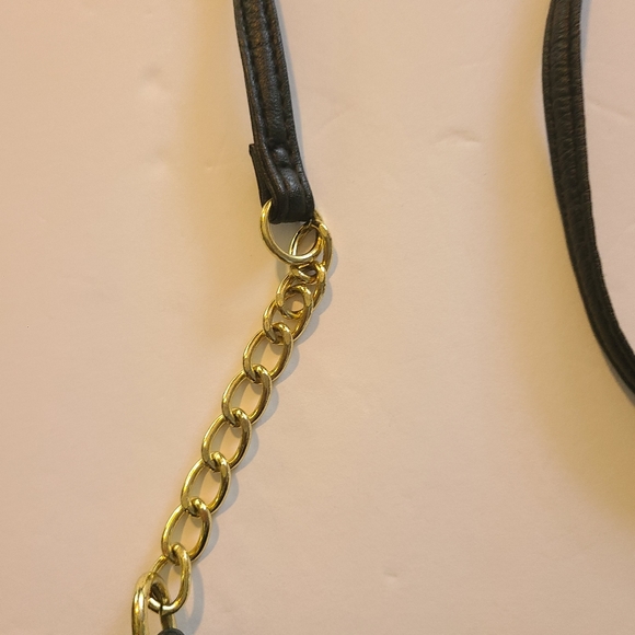 Black Fringed Cross Body Unbranded Gold Chain - Picture 4 of 6